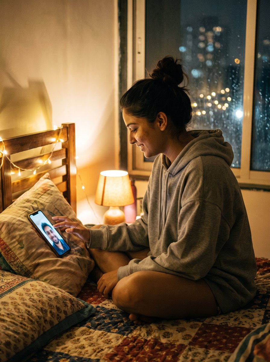 Someone listening alone at night, a missing-you song