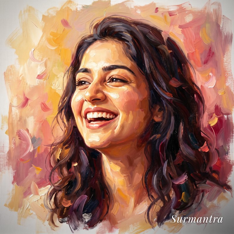 Painted portrait, graduation song